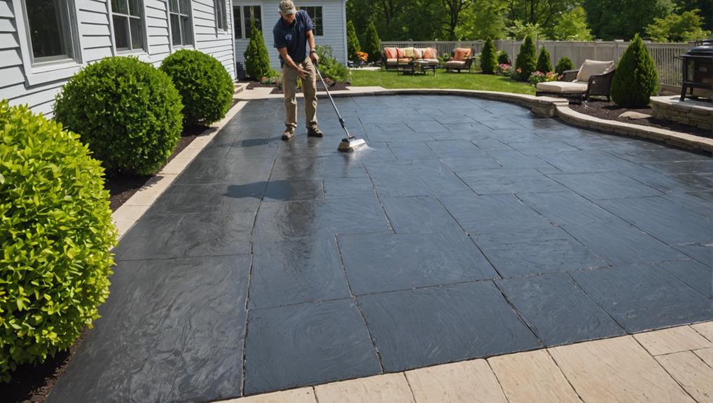 protecting stamped concrete surfaces