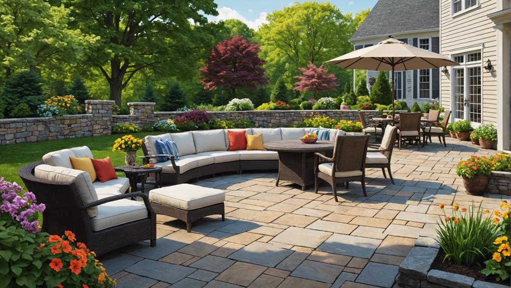 selecting patio material in waterbury