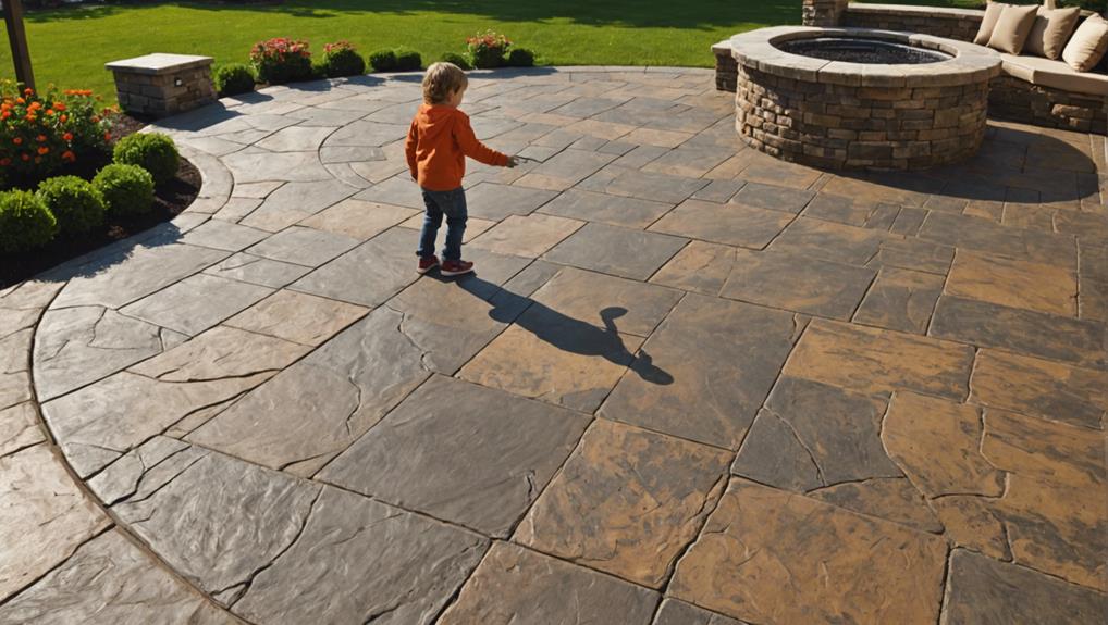 stamped concrete safety measures